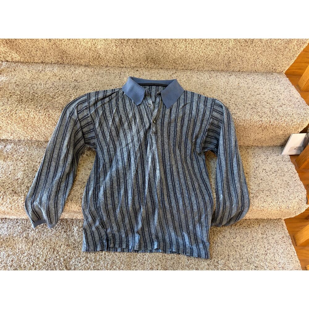 Vintage mens small 90's striped polo
